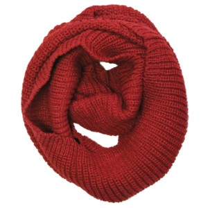 Knitted Wool Blend Infinity Scarf